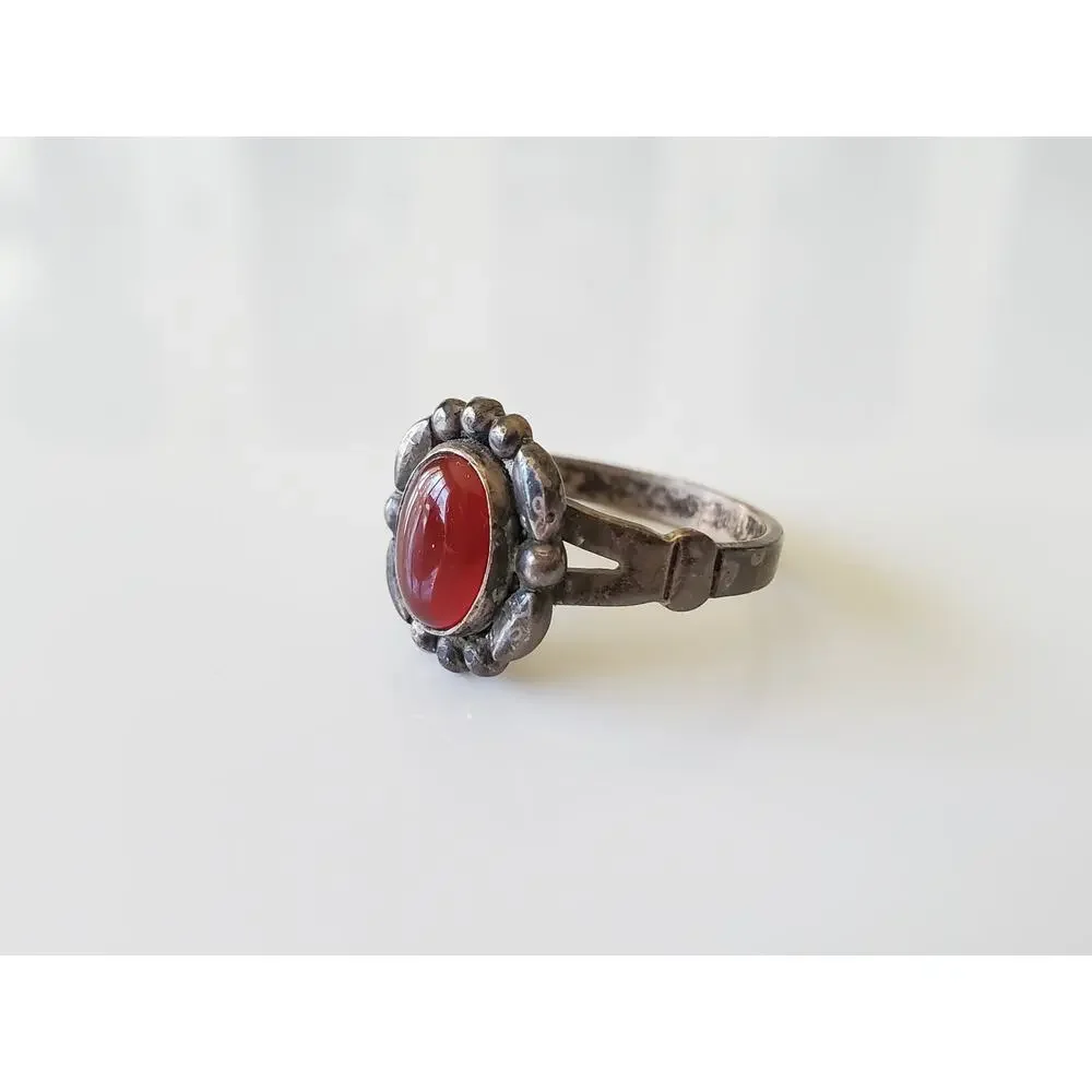 Vintage Sterling Silver Carnelian